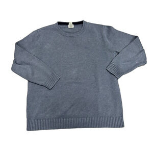 L.L. Bean Sweatshirt‎ Mens XL-T Gray Solid Long Sleeves Stretched Casual Outdoor